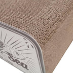 Sardine Cardboard Cat Scratcher, 60 x 30 x 30 cm, White