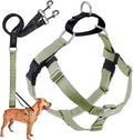 2 Hounds Design Freedom No Pull Dog Harness, Adjustable Harness and Leash Set, Easy Walking & Comfortable Control, Fits Small, Medium & Large Dogs, Solid Colors, Made in USA, 1" XXL, Tan