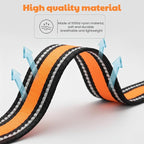 Dog Training Collar Replacement and Shock Collar Strap - 3/4 Inch Wide Adjustable Nylon Band with Reflective Replacement Strap for E Collar and Bark Collar (Orange)