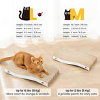 Cat Scratcher, Durable Scratch Pad, Corrugated Cardboard Scratching Board for Indoor Cats, Heavy Duty, Double-Sided Usability, Recyclable, with Catnip, Medium, 1 Pack