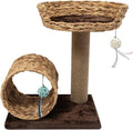 Cat Scratching Post,Cat Scratcher Tree Tower Scratching Posts for Indoor Cats with Cat Toy Mouse Hole and Interactive Ball for Kittens Adults Cats
