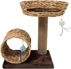 Cat Scratching Post,Cat Scratcher Tree Tower Scratching Posts for Indoor Cats with Cat Toy Mouse Hole and Interactive Ball for Kittens Adults Cats