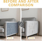 ReWallpaper 24inx6.5ft Cat Scratch Pad Large Sisal Textured Grey Cuttable Carpet Roll for Wall Window Sill Bedside Floor Area Furniture Covering Durable Cat Scratching Mat Self Adhesive Pet Claw Guard