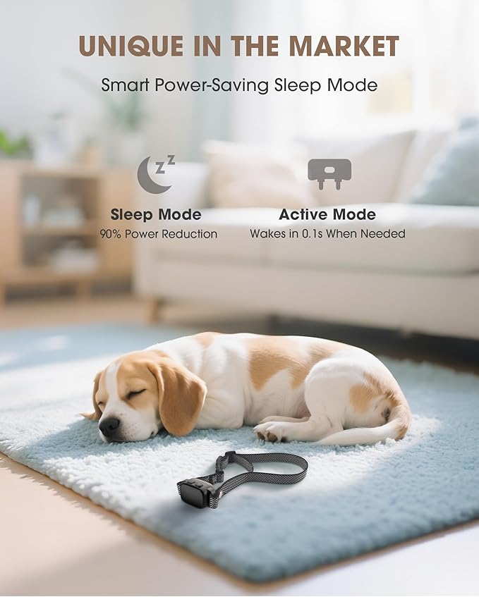No Shock No Prongs Dog Training Collar, 100% Safe & Humane for Small Medium Dogs, Sound & 2X Strong Vibration(1-9) & Combo Mode (1-9), 2600Ft Remote Range E-Collar with Smart Power Mode (Orange)
