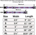 Martingale Collar for Dogs with Buckle No Pull Adjustable Nylon Limited Slip Training Dog Collars (Purple Tribal, Large)