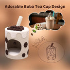 Happy & Polly 26" Boba Tea Medium Cup Cat Tree Tower Tall Multi-Level Stable Condo for Large Cats Multifunctional Cat Furniture Activity Center for Kitten