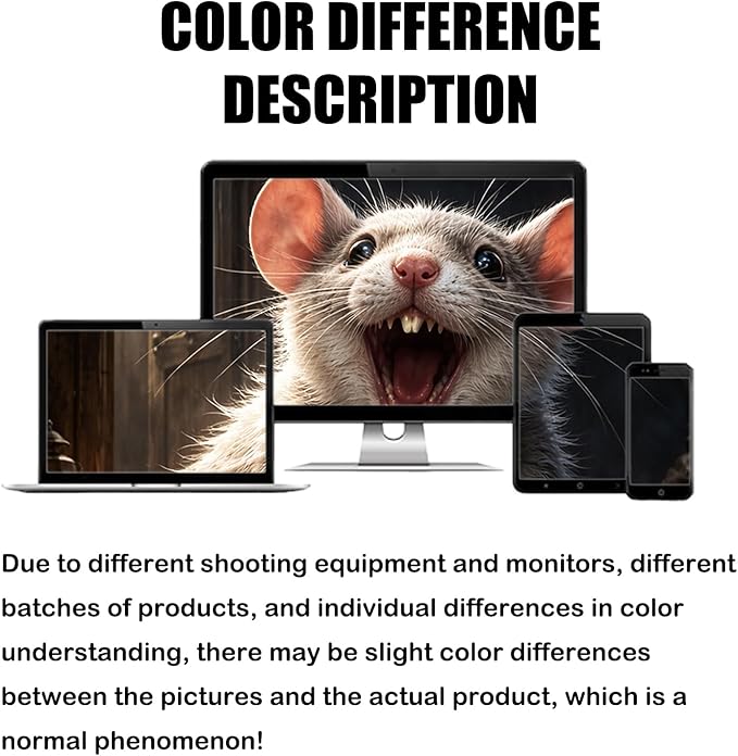 Nuxovilar Cat Wall Scratcher 15.3x23.6 Inches Polyester Synthetic Fiber, Large Rat & Small Mouse Print, wall scratchers for Indoor Cats, cat Scratch pad, Home Decor, Basement, Garage (2pcs)