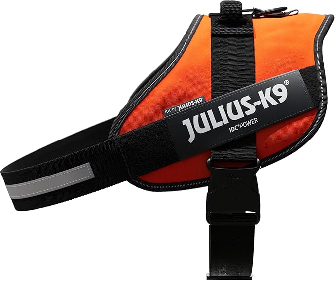 Julius-K9, 16IDC-for-4, IDC Powerharness, Dog Harness, Size: 4, UV Orange