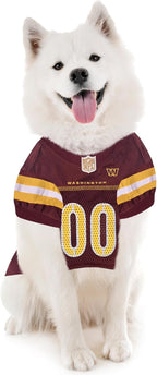 Pets First NFL Washington Commanders Dog Jersey, Size Medium. Best Football Jersey Costume for Dogs & Cats. Licensed Jersey Shirt