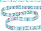 Dog Collar with Leash Airtag Holder Case Set - Dog Collars for Male Female Boy Girl Puppy X-Small Small Medium Large Dogs Walking Running Training - Maya/S