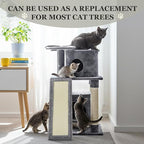 Cat Tree Replacement Parts 23.8 x 8.5 Inch Cat Tree Tower Accessories Sisal Ladder Scratching Board Kitty Scratcher Refill Board Furniture Parts for DIY Indoor Kitten Condo Activity Center