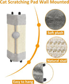 BNOSDM 3 Pack Cat Wall Corner Scratcher for Indoor Cats Walls Mounted Sisal Scratch Board Protector Vertical Anti Scratching Pad Protect Furniture Pet Wear Resistant Mat for Door Sofa