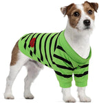 Dog Shirts for Large Dogs, Striped T-Shirts Dog Vest Pet Apparel Tee Shirts Spring Summer Suitable for Small and Medium Large Pets French Bulldog Bichon, Green XL