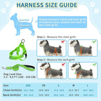 SlowTon No Pull Small Dog Harness and Leash Set, Puppy Soft Vest Harness Neck & Chest Adjustable, Reflective Lightweight Harness & Anti-Twist Pet Lead Combo for Small Medium Dogs (Green-Front Clip,XS)