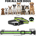 Training Collar Replacement Straps Adjustable Nylon Bands for E-Collars & Shock Collars, 2-Pack (Black&Green) - Dog Collar Accessory Fits Most 3/4 Inch Electronic Training Collars