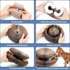 Cat Toy, Magic Organ Cat Scratcher, The Original, Cat Scratchers for Indoor Cats, Cat Toy Round Accordion (3)