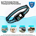 Dog Shock Collar with Remote-3300 Feet & IPX7 Waterproof Dog Training Collar -Beeper, Vibration, Safe Shock for 7-120lbs Large, Medium, Small Dogs, with Keypad Lock, Rechargeable Bark Collar（2Dogs