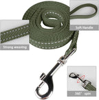 YIMEIS Dog Harness and Leash Set, No Pull Soft Mesh Pet Harness, Reflective Adjustable Puppy Vest for Small Medium Large Dogs, Cats (Army Green, Medium (Pack of 1)
