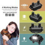 Electric Dog Training Collar with Remote 1640FT, E-Shock, Safe Training Modes, Rechargeable IP67 Waterproof Collars for 1 Dog (Green)