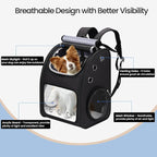 Cat Backpack Carrier, Expandable Pet Carrier Backpack for Cats & Small Pets, Super Ventilated Breathable Design, Airline Approved Portable Travel Backpack for Hiking, Camping & Outdoor Use