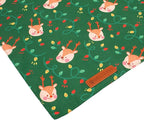 ADOGGYGO Christmas Dog Bandanas 2 Pack, Santa Deer Pattern Pet Xmas Scarf Bib, Premium Durable Fabric, Pet Christmas Bandanas for Medium Large Dogs (Large)
