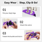 Joytale Small Dog Harness, Breathable Mesh Step-in Vest, Reflective Soft Padded Harnesses for Small and Medium Dogs, Purple, M