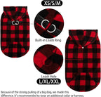 EXPAWLORER Dog Hoodie Fleece Sweater Vest, Hooded Dog Sweatshirt Fall Winter Pet Clothes with Leash Ring, Sleeveless Warm Cozy Puppy Clothing for Cat Small Medium Large Dogs Girl Boy, Red S