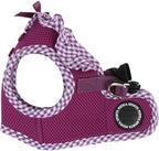 Puppia Vivien Vest Dog Harness Step-in All Season Mesh Cute No Pull No Choke Walking Training for Small Dog, Purple, Medium