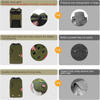 BEAUTYZOO Dog Winter Coat for X-Large Dogs Waterproof, Warm Reflective Great Dane Oxford Canvas Jacket, Fleece Dog Cold Weather Coats Windproof for Female Male Dogs, Green XL