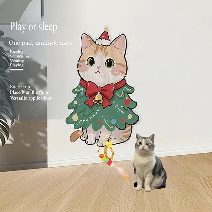 Wall Mounted Cat Scratching Pad with Back Adhesive Self Adhesive Cat Scratcher Board for Wall Door Sofa Floor Extra Large Durable Cat Scratcher Mat Indoor Cats for Cat Lovers