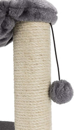 Trixie Baza Grande 24-in Cat Tree, Two Sisal Scratching Posts, Cat Condo and Hammock, Dangling Cat Toy