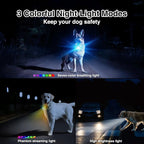 PATPET Dog Training Collar with Night Lights - 4200FT Waterproof E Collar for Dogs Training for Large Medium Dogs, Rechargeable Dog Electric Training Collar 119 Levels with 4 Training Modes
