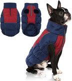 IECOii Large Dog Coat,Dog Jackets For Large Dogs Windproof Waterproof,Dog Winter Coat With Easy On Front Zipper,Thick Dog Fleece Vest With Harness Hole,Cold Weather Dog Snow Jacket For Large Dog,Large