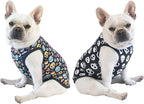 CuteBone Halloween Dog Shirts 2-Pack Soft Pet Clothes Breathable Summer Vest for Small Puppy and Stretchy Cat Apparel 2BX07M