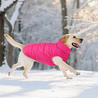 ASENKU Dog Winter Coat - Waterproof Windproof Dog Jacket, Warm Snowproof Doggie Puffer Vest for Cold Weather, Lightweight Snow Coats for Small Medium Large Dogs (Pink, L)
