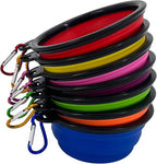 Collapsible Dog Bowl, 6 Pack, Portable, Safe, Reusable, Suitable for Indoor and Outdoor Use