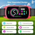Bark Collar, 2 Pack Dog Bark Collar for Large Medium Small Dogs, Rechargeable Dog Bark Deterrent Devices, Smart Training Collar with Beep Vibration, Anti Barking Device for Dogs (Fuchsia)