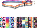 Choke Collar for Dogs, No-Slip Escape Proof Choke No Pull Cinch Soft Nylon Dog Training Martingale Collars Adjustable for Small Medium Large Breed Pet Dogs, Orange Forest M