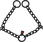 Herm Sprenger Black Stainless Steel Dog Prong Collar with Easy On Assembly Chain Professional Training Pinch Collar for Small Medium Large Dogs Made in Germany (24in x 3.2mm (Neck Size up to 19in))