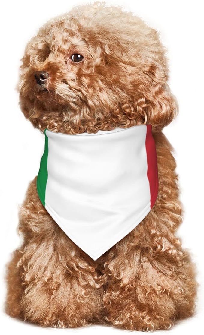Dog Bandanas Italian Flag Pet Bandana Scarf Triangle Bibs Kerchief Accessories for Dogs Cats