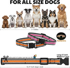 Training Collar Replacement Straps Adjustable Nylon Bands for E-Collars & Shock Collars, 2-Pack (Orange&Pink) - Dog Collar Accessory Fits Most 3/4 Inch Electronic Training Collars