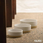 Mora Ceramic Pet Bowl Size Small - Food/Water Dish for Puppy Dogs, Cats, Guinea Pig, Rabbit, Hamster, Snake, ect. 11oz or 2 Cups - Basic Bowls for Your Dog or Cat, Mix and Match for a Set - Oat