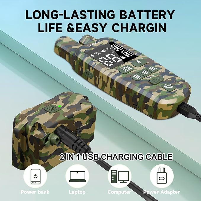 Shock Collar for Dogs, 2 Dogs Training Collar, 4500 FT Waterproof Bark Collar, Rechargeable Electric Collar with Recording & Calling & Vibration & Shock for All Breeds (Camouflage 2 Pack)