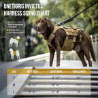 OneTigris Dog Lift Harness for Large Dogs, Dog Hip Support Brace, Full Body Lifter with Handles Invictus Multifunctional Mobility Assistance Vest for Back Legs (Brown, XXL)