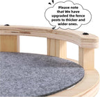 SHENGOCASE 2-Pack Cat Tree Tower Accessories Replacement Parts with Fence, Perch, Step, Platform Add-ons for Floor to Ceiling Cat Tree (13.8" x 17.7")