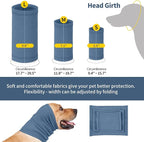 Nanaki Dog Calming Hoodie Ear Wraps for Dogs, Ear Protection Dog Fireworks Ear Head Muffs Dog Warp Anxiety Relief, Dog Hematoma Ear Wrap, Dog Head Cover The Grooming and Force Drying Dog Ear Protector
