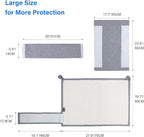 NATUYA Furniture Protectors from Cats - Couch Protector from Cat Claws with Sisal Scratching Pad Anti Cat Scratch Furniture Couch Sofa Corner (Light Gray, Right)