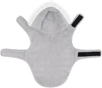 HDE Dog Puffer Jacket Fleece Lined Warm Dog Parka Winter Coat with Harness Hole 90s Colorblock - M