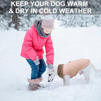BEAUTYZOO Winter Dog Coat with Harness Built in, Warm Dog Puffer Jacket Vest Padded Fleece Cold Weather Coats Windproof Waterproof Snow Jackets Clothes for Small Medium Puppy, Pink XS