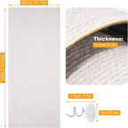 Large Self-Adhesive Cat Scratching Mat, 118"x15.8" Furniture Protector, Trimmable DIY Wall Climbing Carpet, Couch Protector, Scratch Pad Replacement (Beige)